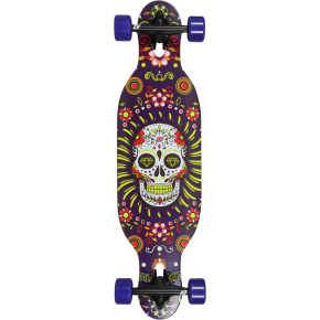 Hydroponic DT Pro Kids Complete Longboard (31.5"|Fioletowa meksykańska czaszka)